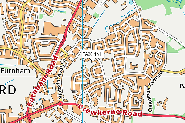 TA20 1NH map - OS VectorMap District (Ordnance Survey) TA20 1NH map - OS VectorMap District (Ordnance Survey)
