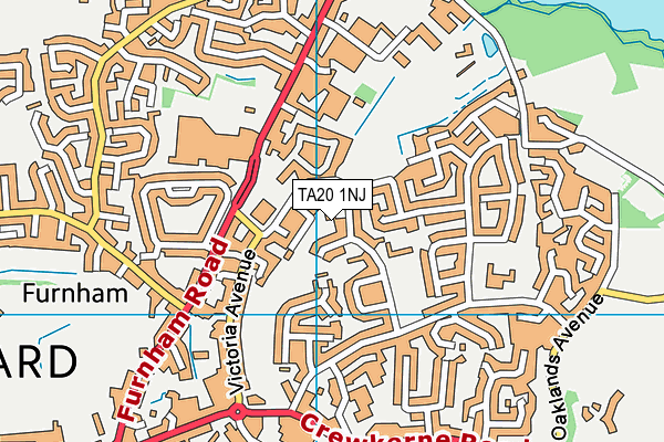 TA20 1NJ map - OS VectorMap District (Ordnance Survey) TA20 1NJ map - OS VectorMap District (Ordnance Survey)