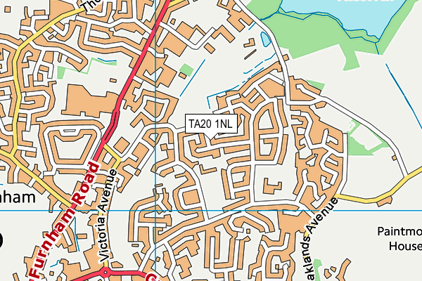 TA20 1NL map - OS VectorMap District (Ordnance Survey) TA20 1NL map - OS VectorMap District (Ordnance Survey)