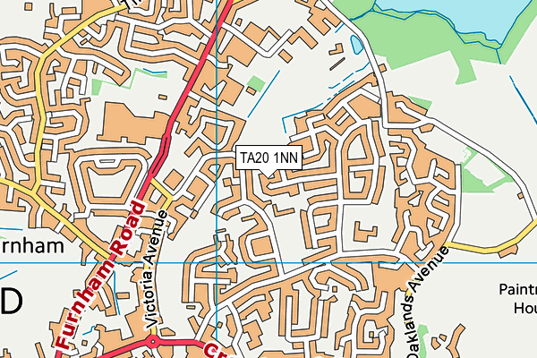 TA20 1NN map - OS VectorMap District (Ordnance Survey) TA20 1NN map - OS VectorMap District (Ordnance Survey)