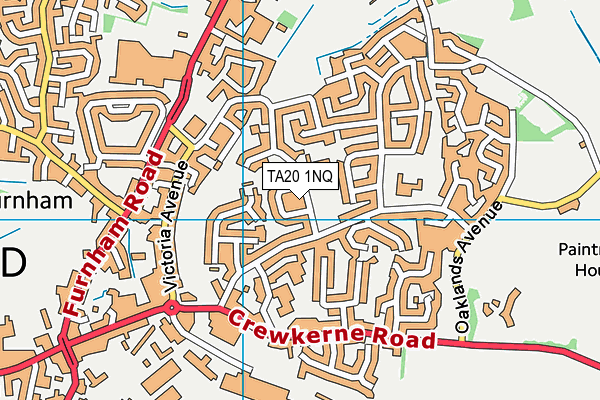 TA20 1NQ map - OS VectorMap District (Ordnance Survey) TA20 1NQ map - OS VectorMap District (Ordnance Survey)