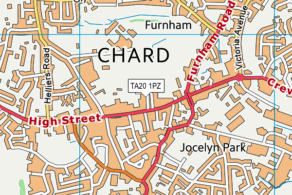 TA20 1PZ map - OS VectorMap District (Ordnance Survey) TA20 1PZ map - OS VectorMap District (Ordnance Survey)