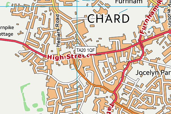 TA20 1QF map - OS VectorMap District (Ordnance Survey) TA20 1QF map - OS VectorMap District (Ordnance Survey)