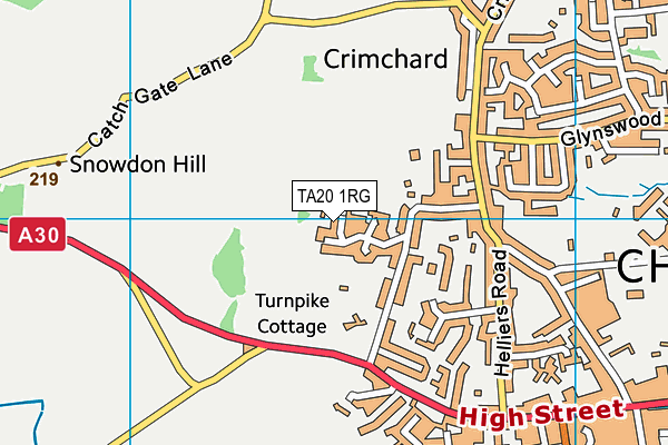 TA20 1RG map - OS VectorMap District (Ordnance Survey) TA20 1RG map - OS VectorMap District (Ordnance Survey)