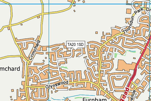 TA20 1SD map - OS VectorMap District (Ordnance Survey) TA20 1SD map - OS VectorMap District (Ordnance Survey)