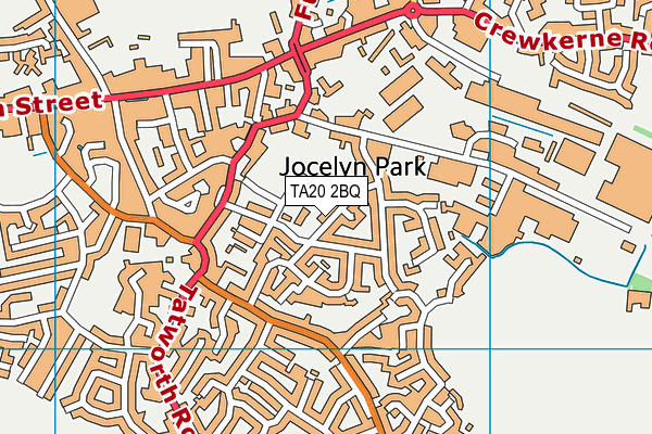 TA20 2BQ map - OS VectorMap District (Ordnance Survey) TA20 2BQ map - OS VectorMap District (Ordnance Survey)