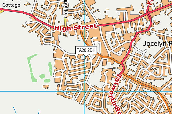 TA20 2DH map - OS VectorMap District (Ordnance Survey) TA20 2DH map - OS VectorMap District (Ordnance Survey)