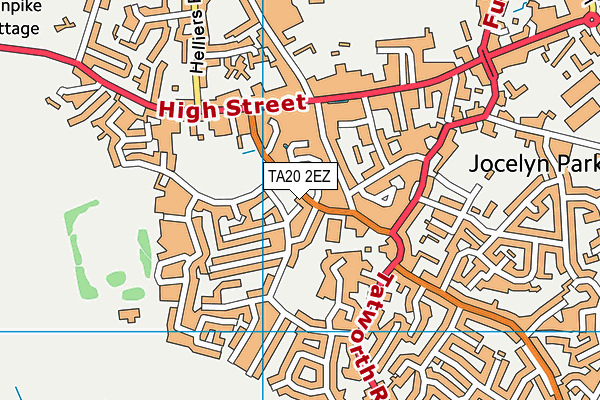 TA20 2EZ map - OS VectorMap District (Ordnance Survey) TA20 2EZ map - OS VectorMap District (Ordnance Survey)