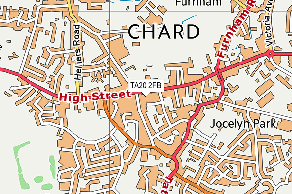 TA20 2FB map - OS VectorMap District (Ordnance Survey) TA20 2FB map - OS VectorMap District (Ordnance Survey)