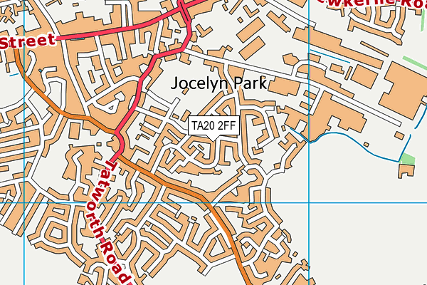 TA20 2FF map - OS VectorMap District (Ordnance Survey) TA20 2FF map - OS VectorMap District (Ordnance Survey)