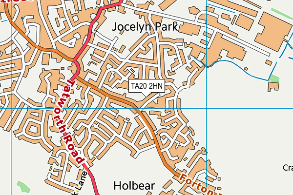 TA20 2HN map - OS VectorMap District (Ordnance Survey) TA20 2HN map - OS VectorMap District (Ordnance Survey)