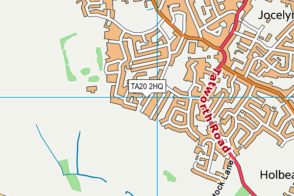 TA20 2HQ map - OS VectorMap District (Ordnance Survey) TA20 2HQ map - OS VectorMap District (Ordnance Survey)