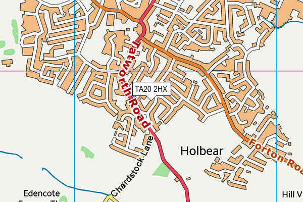 TA20 2HX map - OS VectorMap District (Ordnance Survey) TA20 2HX map - OS VectorMap District (Ordnance Survey)