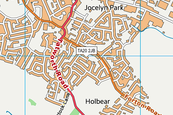 TA20 2JB map - OS VectorMap District (Ordnance Survey) TA20 2JB map - OS VectorMap District (Ordnance Survey)