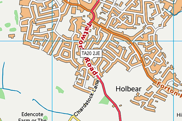 TA20 2JE map - OS VectorMap District (Ordnance Survey) TA20 2JE map - OS VectorMap District (Ordnance Survey)