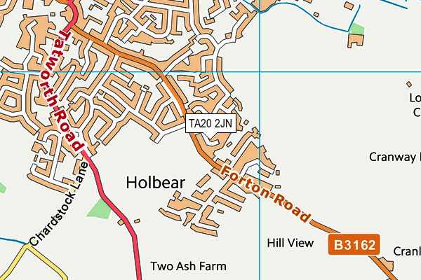 TA20 2JN map - OS VectorMap District (Ordnance Survey)