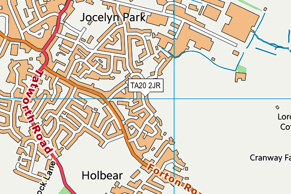 TA20 2JR map - OS VectorMap District (Ordnance Survey) TA20 2JR map - OS VectorMap District (Ordnance Survey)