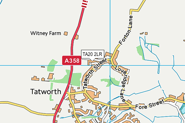 TA20 2LR map - OS VectorMap District (Ordnance Survey) TA20 2LR map - OS VectorMap District (Ordnance Survey)