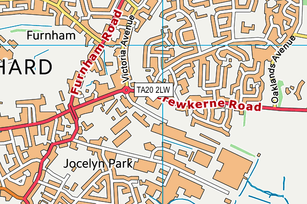 TA20 2LW map - OS VectorMap District (Ordnance Survey) TA20 2LW map - OS VectorMap District (Ordnance Survey)