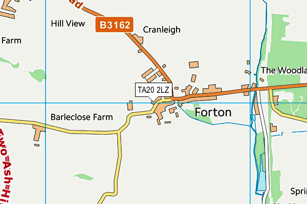 TA20 2LZ map - OS VectorMap District (Ordnance Survey) TA20 2LZ map - OS VectorMap District (Ordnance Survey)