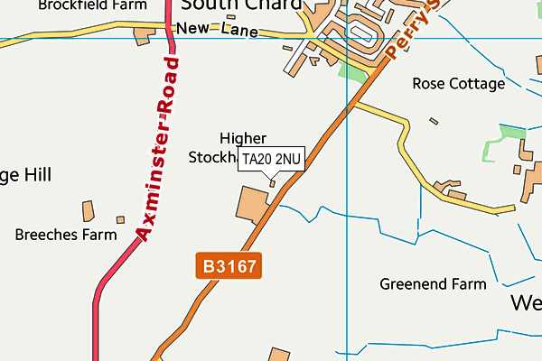 TA20 2NU map - OS VectorMap District (Ordnance Survey) TA20 2NU map - OS VectorMap District (Ordnance Survey)