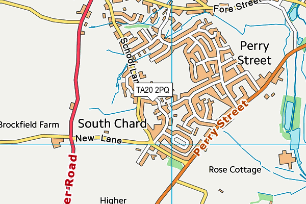 TA20 2PQ map - OS VectorMap District (Ordnance Survey) TA20 2PQ map - OS VectorMap District (Ordnance Survey)