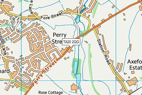 TA20 2QG map - OS VectorMap District (Ordnance Survey) TA20 2QG map - OS VectorMap District (Ordnance Survey)