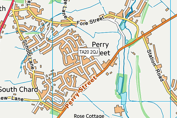 TA20 2QJ map - OS VectorMap District (Ordnance Survey) TA20 2QJ map - OS VectorMap District (Ordnance Survey)