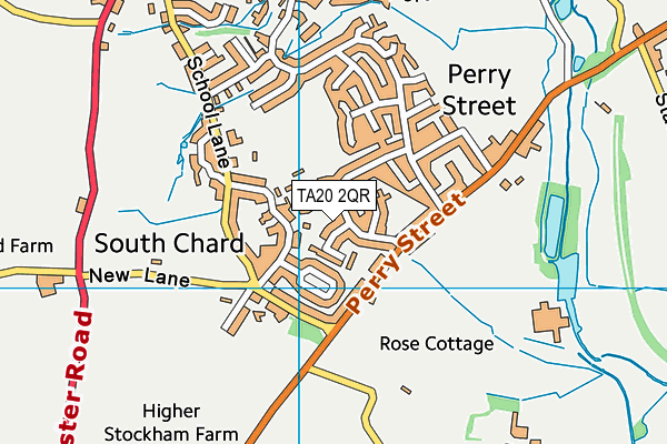 TA20 2QR map - OS VectorMap District (Ordnance Survey) TA20 2QR map - OS VectorMap District (Ordnance Survey)