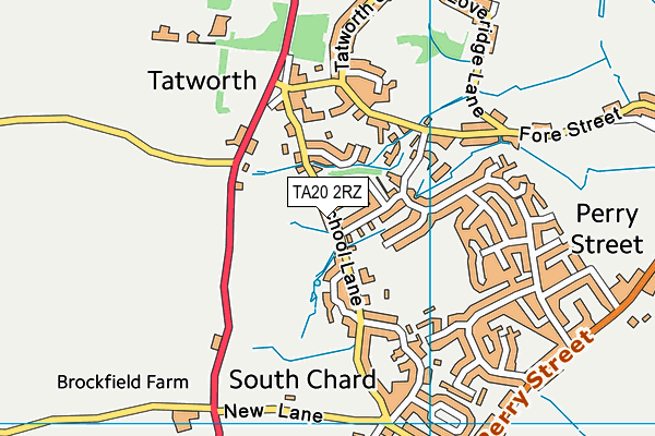TA20 2RZ map - OS VectorMap District (Ordnance Survey) TA20 2RZ map - OS VectorMap District (Ordnance Survey)