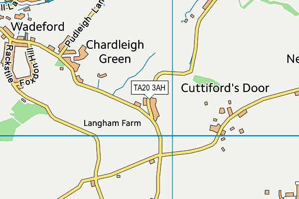 TA20 3AH map - OS VectorMap District (Ordnance Survey)