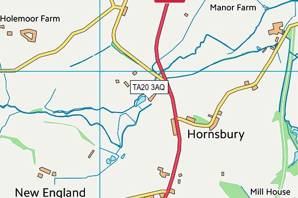 TA20 3AQ map - OS VectorMap District (Ordnance Survey) TA20 3AQ map - OS VectorMap District (Ordnance Survey)