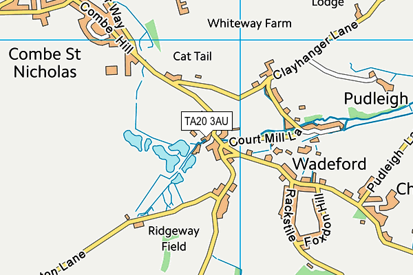TA20 3AU map - OS VectorMap District (Ordnance Survey) TA20 3AU map - OS VectorMap District (Ordnance Survey)