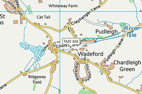 TA20 3AX map - OS VectorMap District (Ordnance Survey)