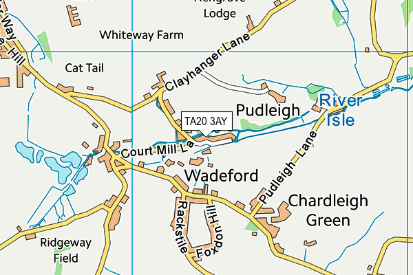 TA20 3AY map - OS VectorMap District (Ordnance Survey) TA20 3AY map - OS VectorMap District (Ordnance Survey)