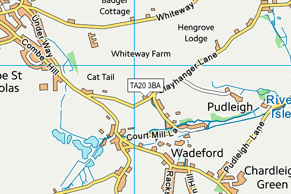 TA20 3BA map - OS VectorMap District (Ordnance Survey) TA20 3BA map - OS VectorMap District (Ordnance Survey)