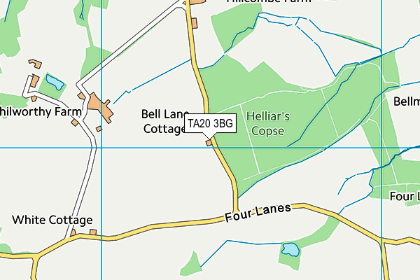 TA20 3BG map - OS VectorMap District (Ordnance Survey) TA20 3BG map - OS VectorMap District (Ordnance Survey)