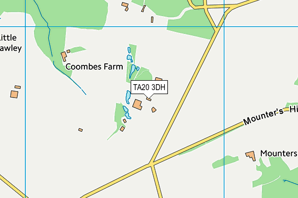 TA20 3DH map - OS VectorMap District (Ordnance Survey) TA20 3DH map - OS VectorMap District (Ordnance Survey)