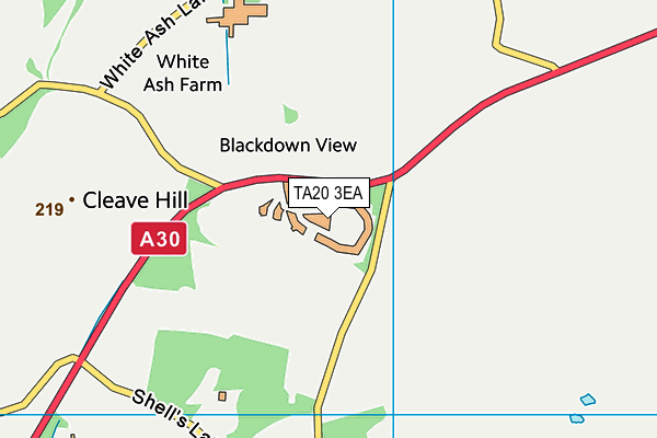 TA20 3EA map - OS VectorMap District (Ordnance Survey) TA20 3EA map - OS VectorMap District (Ordnance Survey)