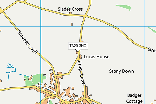 TA20 3HQ map - OS VectorMap District (Ordnance Survey)