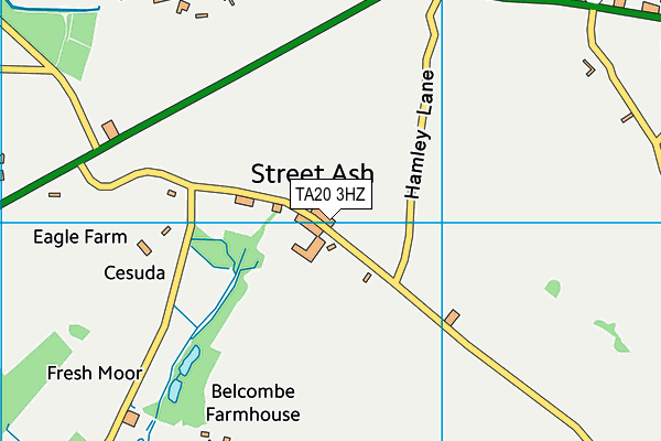 TA20 3HZ map - OS VectorMap District (Ordnance Survey) TA20 3HZ map - OS VectorMap District (Ordnance Survey)