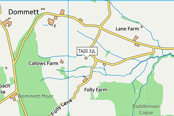 TA20 3JL map - OS VectorMap District (Ordnance Survey) TA20 3JL map - OS VectorMap District (Ordnance Survey)