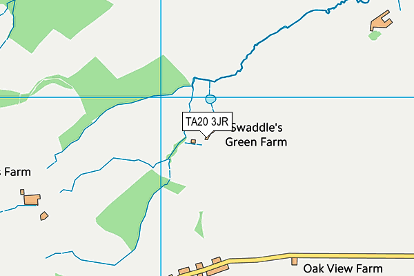 TA20 3JR map - OS VectorMap District (Ordnance Survey) TA20 3JR map - OS VectorMap District (Ordnance Survey)