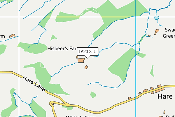 TA20 3JU map - OS VectorMap District (Ordnance Survey)