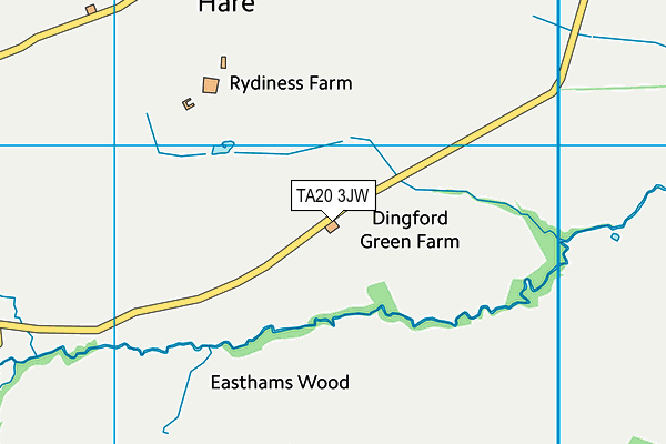 TA20 3JW map - OS VectorMap District (Ordnance Survey) TA20 3JW map - OS VectorMap District (Ordnance Survey)