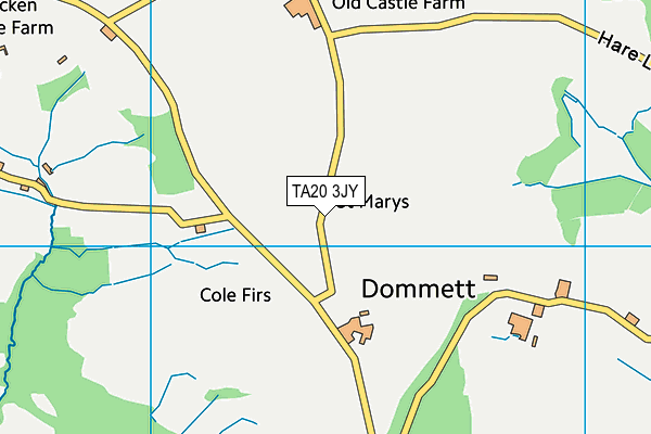 TA20 3JY map - OS VectorMap District (Ordnance Survey) TA20 3JY map - OS VectorMap District (Ordnance Survey)
