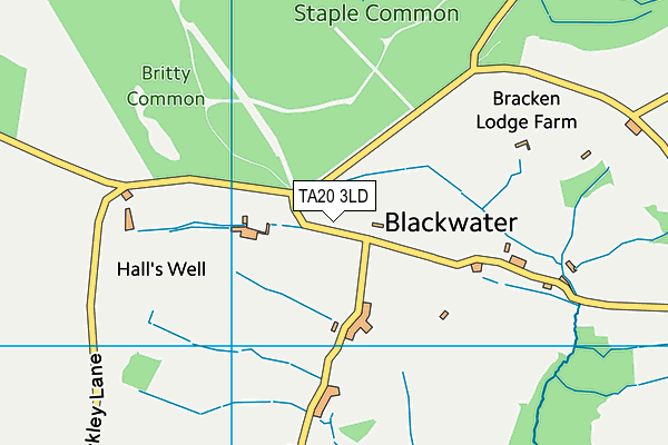 TA20 3LD map - OS VectorMap District (Ordnance Survey) TA20 3LD map - OS VectorMap District (Ordnance Survey)