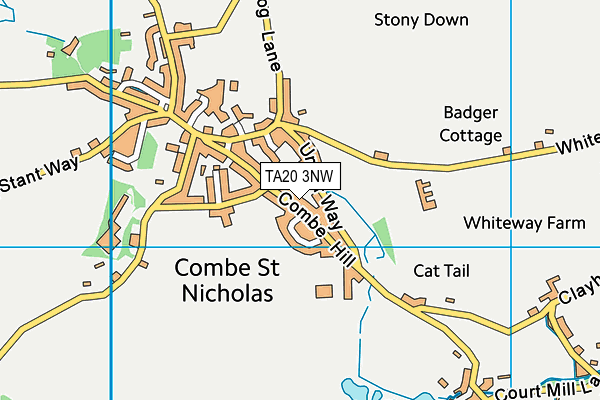 TA20 3NW map - OS VectorMap District (Ordnance Survey) TA20 3NW map - OS VectorMap District (Ordnance Survey)
