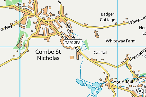 TA20 3PA map - OS VectorMap District (Ordnance Survey) TA20 3PA map - OS VectorMap District (Ordnance Survey)