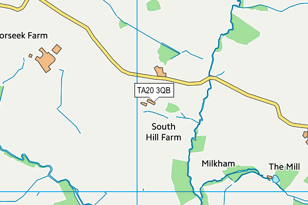 TA20 3QB map - OS VectorMap District (Ordnance Survey) TA20 3QB map - OS VectorMap District (Ordnance Survey)
